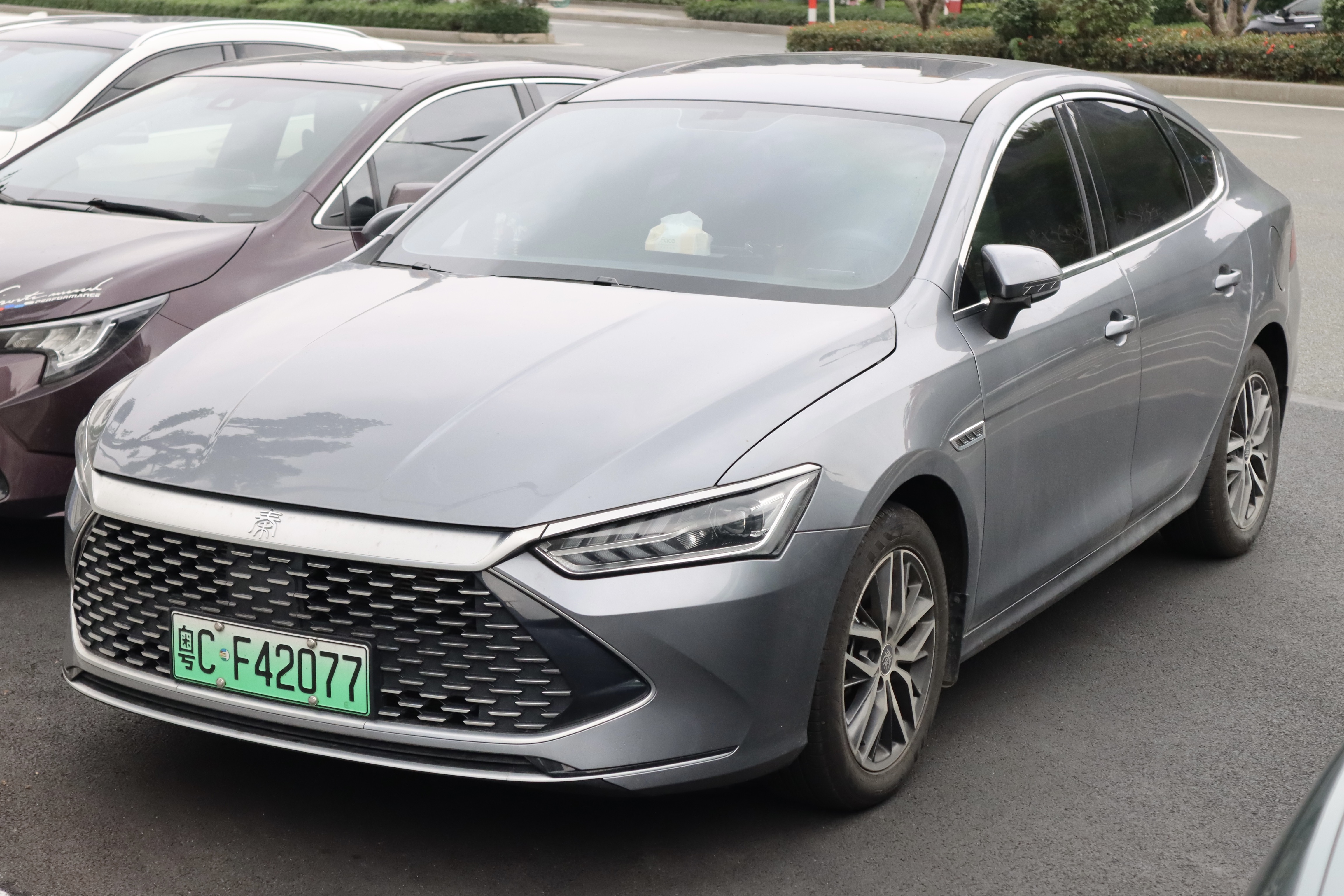 BYD Qin PLUS plug-in-hybrid sedan, exterior view